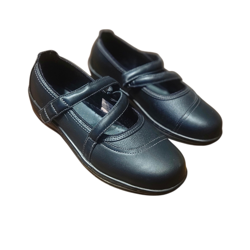 Orthofeet Women's Black Mary Jane Shoes Size 9 Medium (B)